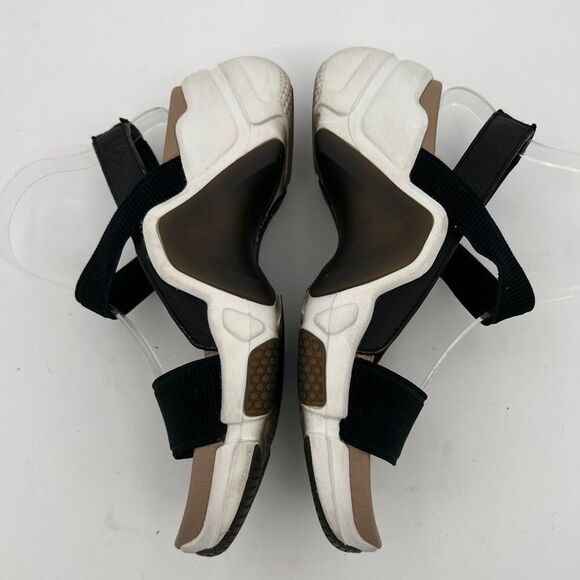 Mark Mason by Skechers Sandals Women's Size 10 Neo Block Black Leather Sandals - Picture 4 of 9